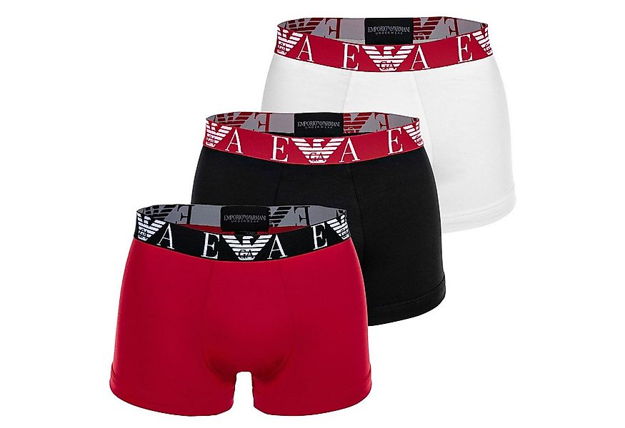 Emporio Armani Boxer Herren Boxershort 3er Pack Baumwolle BOLD MONOGRAM (Pa günstig online kaufen
