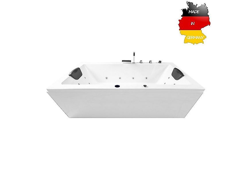 Basera® Whirlpool-Badewanne BASIC Indoor Whirlpool Badewanne Naxos 140 x 75 günstig online kaufen