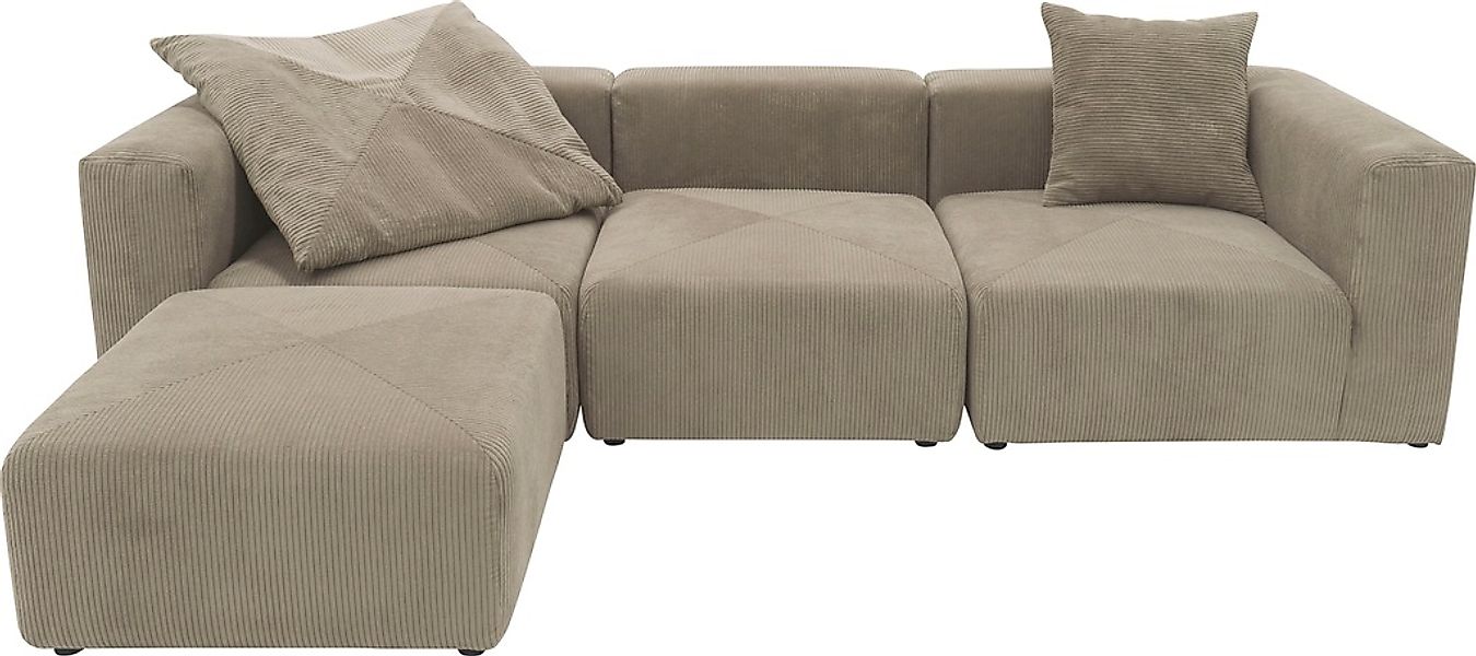 RAUM.ID Ecksofa »Gerrid L-Form«, Cord-Bezug, Modulsofa, bestehend aus Eck- günstig online kaufen