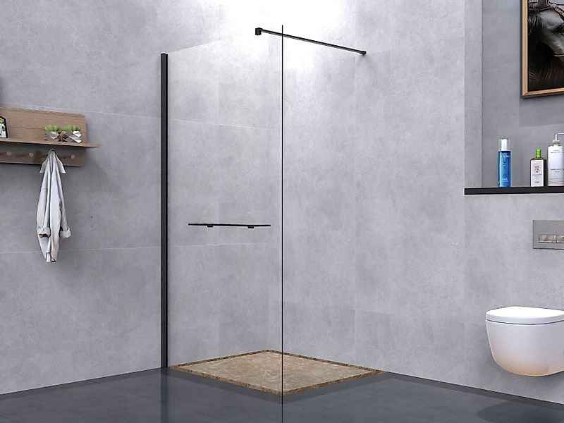 welltime Walk-in-Dusche Plus, Einscheibensicherheitsglas, Duschwand inkl. günstig online kaufen