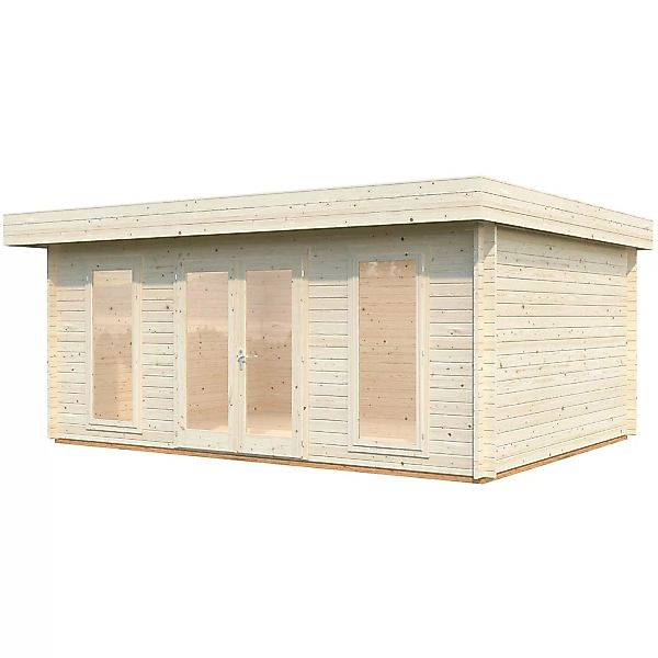 Palmako Bret Holz-Gartenhaus Transparent Flachdach 574 cm x 390 cm günstig online kaufen