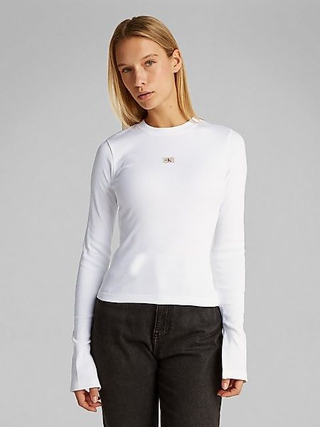 Calvin Klein Jeans Longtop WOVEN LABEL günstig online kaufen