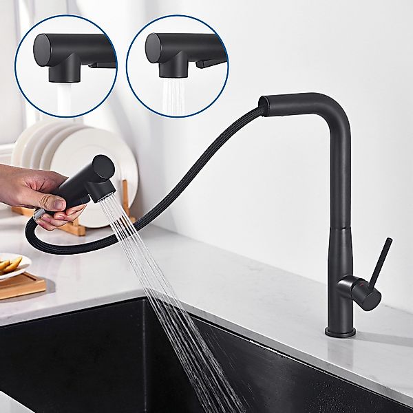 Auralum Max Spültischarmatur Küchenarmatur Wasserhahn Edelstahl günstig online kaufen