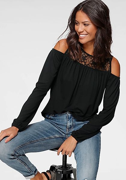 Laura Scott Langarmshirt lässig geschnitten, Langarm, femininer Stil günstig online kaufen