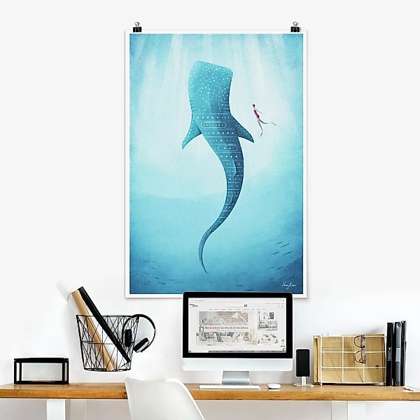 Poster Tiere - Hochformat Der Walhai günstig online kaufen