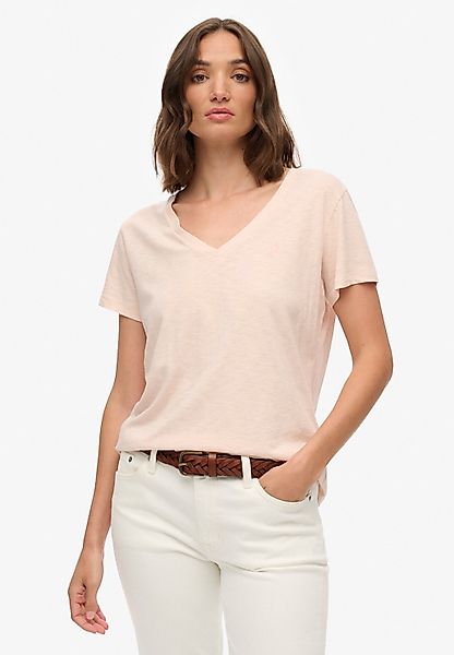 Superdry T-Shirt "STUDIOS SLUB EMB VEE TEE" günstig online kaufen