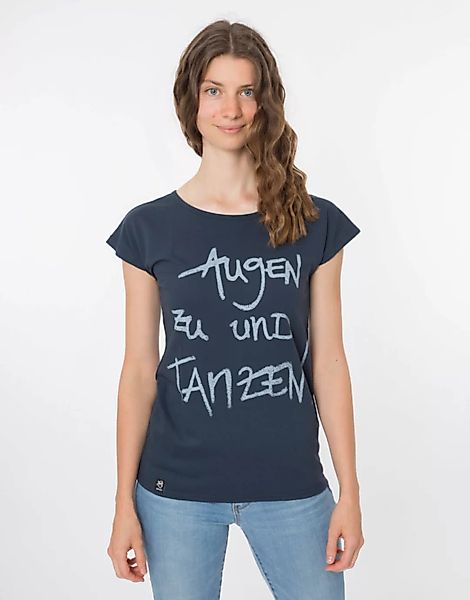 Bio T-shirt "Lea Augen Zu Und Tanzen Navy" günstig online kaufen