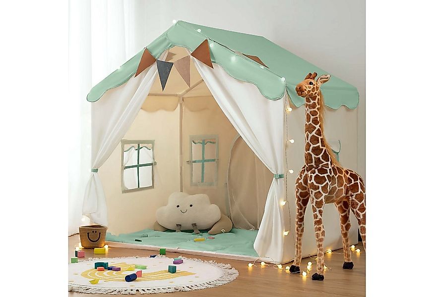 besrey Spielzelt 2 IN 1 Kinderzelt, Kinder Spielhaus Indoor mit Lichtern Pr günstig online kaufen