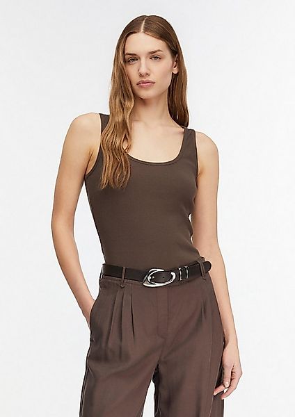 comma Muskelshirt T-Shirt Basic Fit Ripp-Tanktop günstig online kaufen