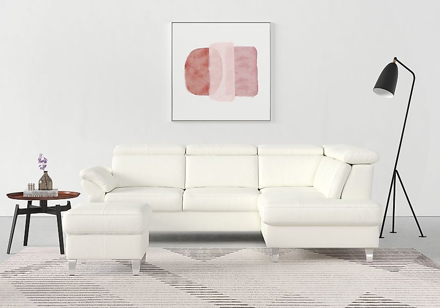 sit&more Ecksofa "Arngast L-Form" inklusive Kopfteilverstellung und Federke günstig online kaufen