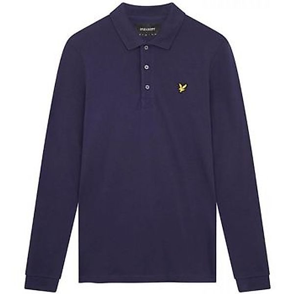 Lyle & Scott Langarm-Poloshirt Herren Aus Pique Baumwolle günstig online kaufen