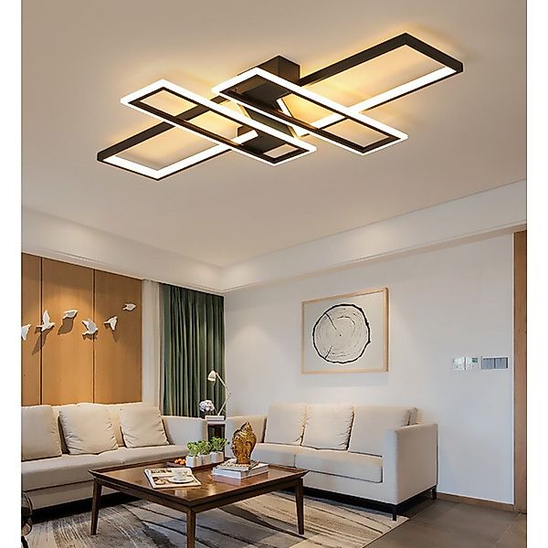 OYLCDI Deckenleuchten LED Deckenlampe 94W Dimmbar mit Fernbedienung 3000-65 günstig online kaufen