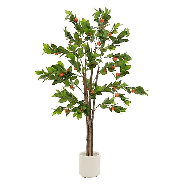 ML-Design Kunstpflanze Orangenbaum 160 cm aus Kunststoff günstig online kaufen