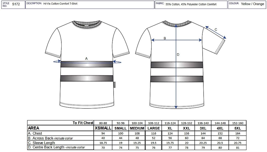 Portwest T-Shirt S172 - Warnschutz Cotton günstig online kaufen