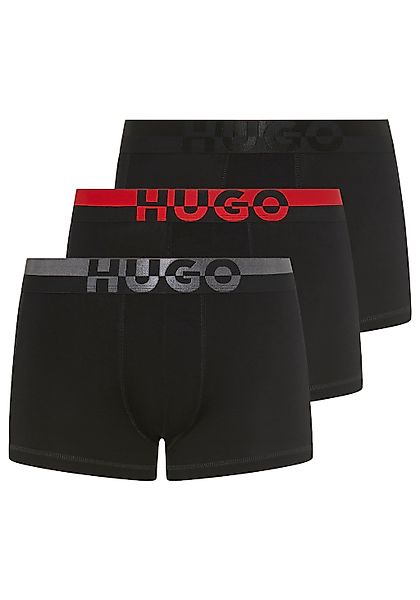 HUGO Underwear Boxershorts "TRUNK TR. SPLIT LOGO", 3 Stk. enganliegend, kur günstig online kaufen