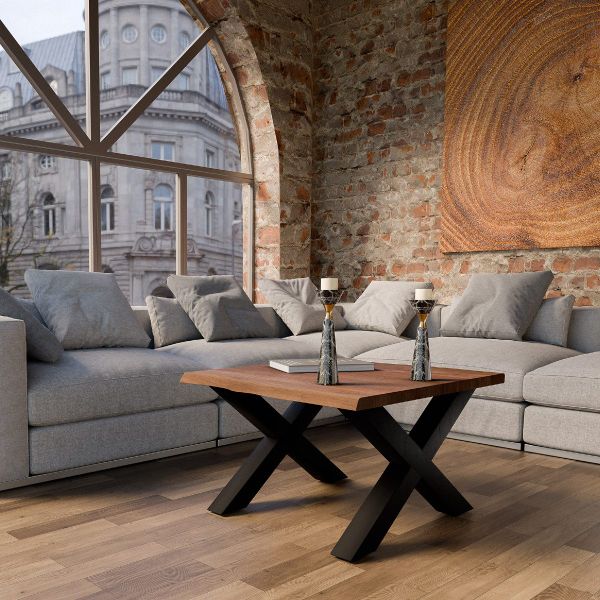 Liadomo Couchtisch Boston, Akazie Massivholz, Platte günstig online kaufen