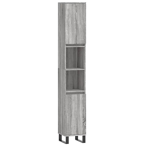 vidaXL Badschrank Grau Sonoma 30x30x190 cm Holzwerkstoff 831546 günstig online kaufen