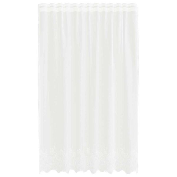 vidaXL Spitzenvorhang mit Vorhängen Weiß 150x180cm Polyester 4107753 günstig online kaufen