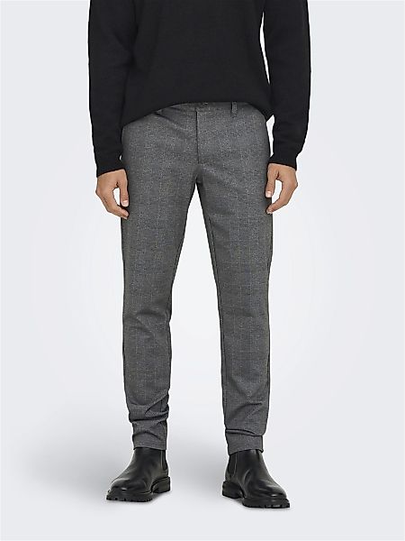 ONLY & SONS Chinohose Stoffhose Karierte günstig online kaufen