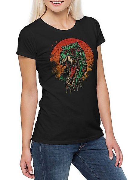 Urban Backwoods Print-Shirt Zombie Rex Damen T-Shirt The Brain Walking Bob günstig online kaufen