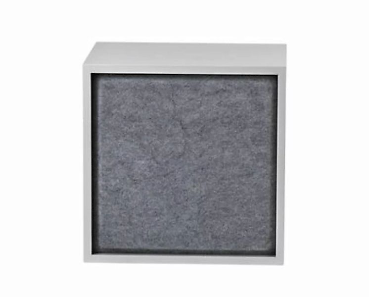 Akustikplatte  textil grau / für Regal Stacked Medium - 43 x 43 cm - Muuto günstig online kaufen