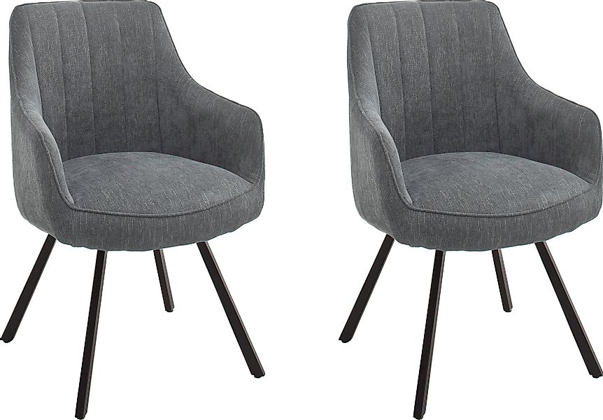 MCA furniture Esszimmerstuhl »Sassello«, (Set), 2 St., Stuhl 180°drehbar mi günstig online kaufen