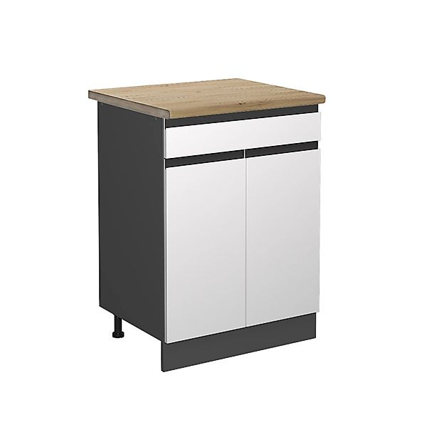 Vicco Küchenunterschrank R-Line Schubladenschrank für die Küche Weiß/Anthra günstig online kaufen