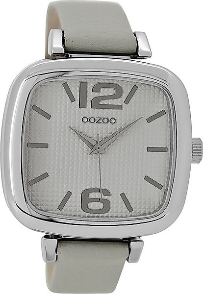 OOZOO Quarzuhr Oozoo Damen Armbanduhr grau Analog, (Analoguhr), Damenuhr ec günstig online kaufen