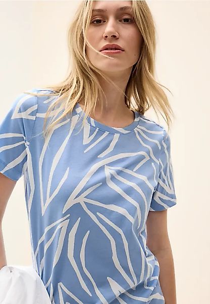 T-Shirt mit floralem Print günstig online kaufen