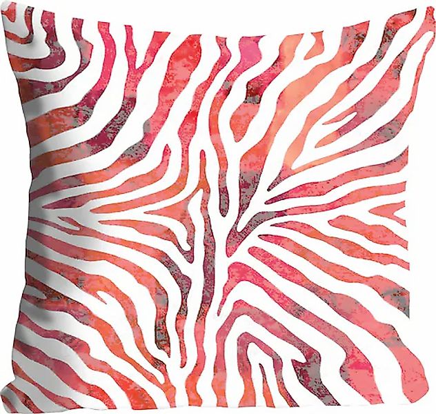queence Dekokissen »Rene«, Kissenhülle,Animalprint,Zebra-Design,Streifenmus günstig online kaufen