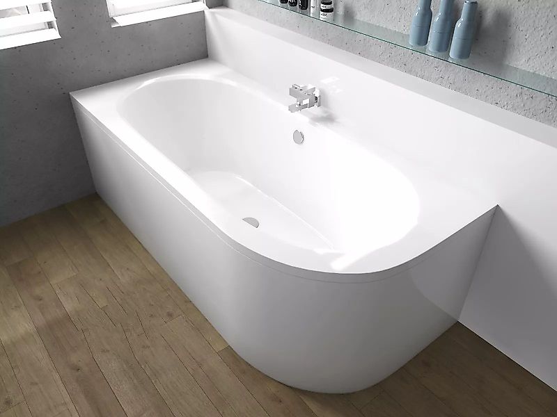 KOLMAN Badewanne Eckbadewanne Avita 180x80, (Links/Rechts), günstig online kaufen