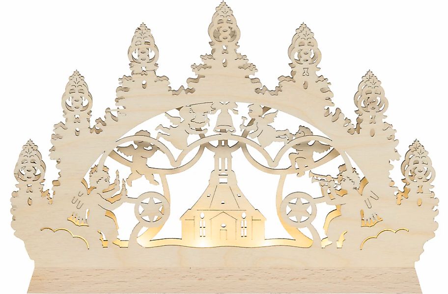 SAICO Original LED Lichterbogen "Mini-Lichterbogen, Seiffener Kirche" mit L günstig online kaufen