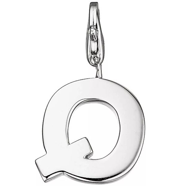 SIGO Einhänger Charm Buchstabe Q 925 Sterling Silber Anhänger für Bettelarm günstig online kaufen