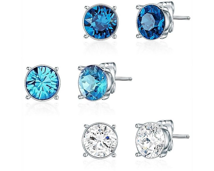 Lulu & Jane Paar Ohrhänger silber, verziert mit Kristallen von Swarovski® günstig online kaufen