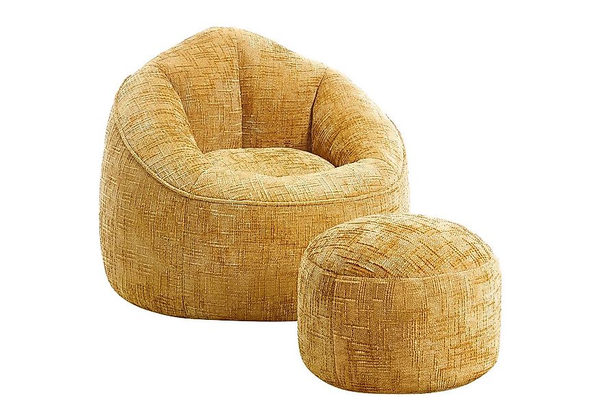 Lexzurn Sitzsack Sitzsack Lazy Sofa Gaming Sitzsack mit Hocker, Sitz Sack m günstig online kaufen