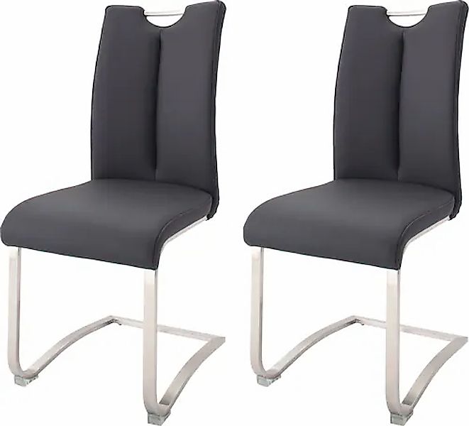 MCA furniture Freischwinger »Artos«, (Set), 2 St., Leder, Stuhl mit Echtled günstig online kaufen