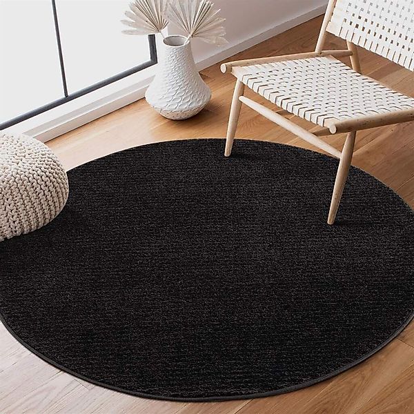 Carpet City Teppich Friseé-Teppich FANCY900, rund, günstig online kaufen