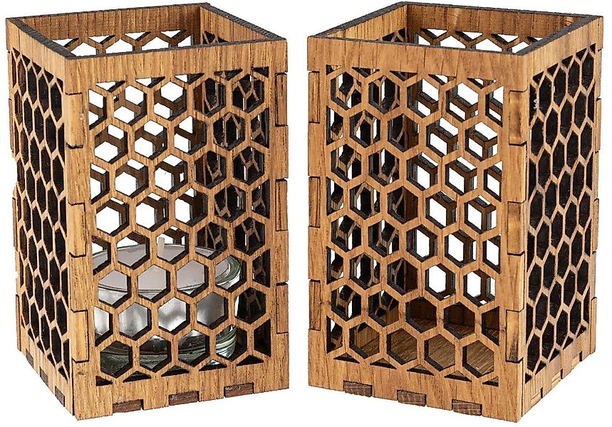 herbeschick. Aufbewahrungsbox Stiftehalter, Teelichthalter aus Eichenholz, günstig online kaufen