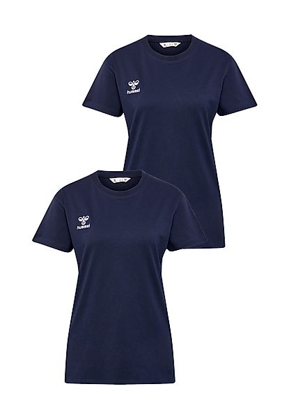 hummel T-Shirt 2er-SET Sport Rundhals Regular günstig online kaufen