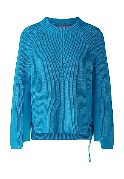 Oui Rundhalspullover RUBI Pullover mit Reßverschuss günstig online kaufen