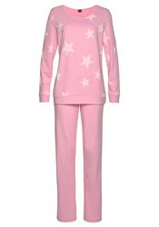 Arizona Pyjama 2 tlg., in melierter Optik mit Sternen günstig online kaufen