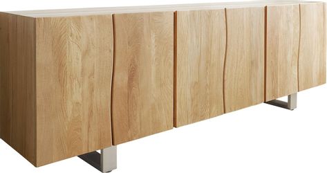 DELIFE Sideboard Live-Edge, Eiche Natur 220 günstig online kaufen