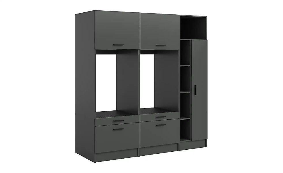 Waschmaschinenumbau Set  Frillensee ¦ grau ¦ Maße (cm): B: 182 H: 195 Schrä günstig online kaufen