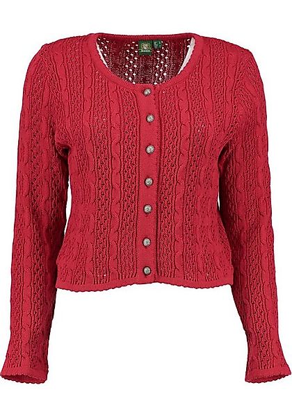 OS Trachten Strickjacke Gnoyor Trachtenjacke mit Zopfmuster günstig online kaufen