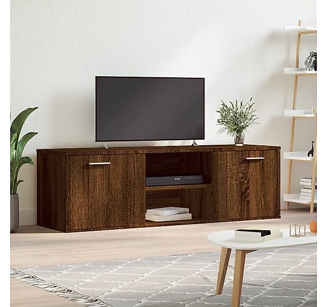 vidaXL TV-Schrank TV-Schrank Braun Eichen-Optik 120x34x37 cm Spanplatte TV- günstig online kaufen