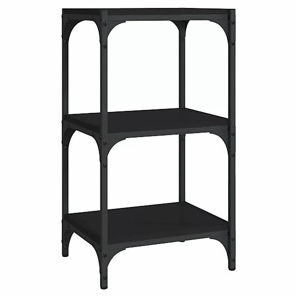 Vidaxl Bücherregal Schwarz 40x33x70,5 Cm Holzwerkstoff Und Stahl günstig online kaufen