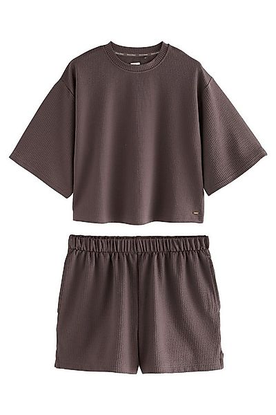 Next Pyjama Kurzer strukturierter Pyjama (2 tlg) günstig online kaufen