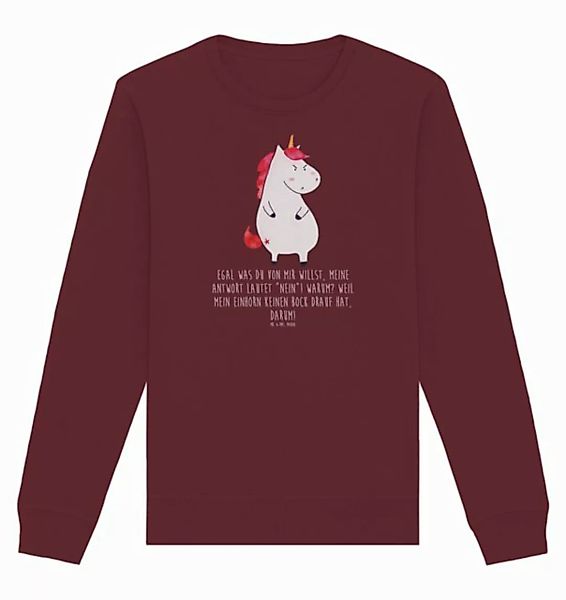 Mr. & Mrs. Panda Longpullover Einhorn Wut Größe XL - Burgundy - Geschenk, l günstig online kaufen