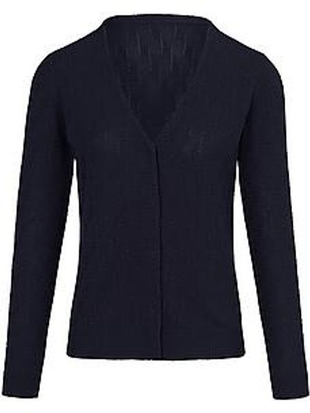 Strickjacke aus 100% SUPIMA®-Baumwolle Peter Hahn blau günstig online kaufen