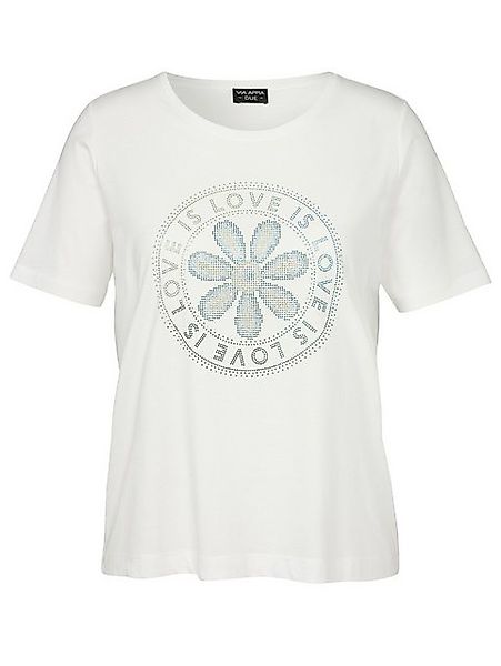 VIA APPIA T-Shirt T-Shirt Rundhals 1/1 Arm Motiv Strass günstig online kaufen